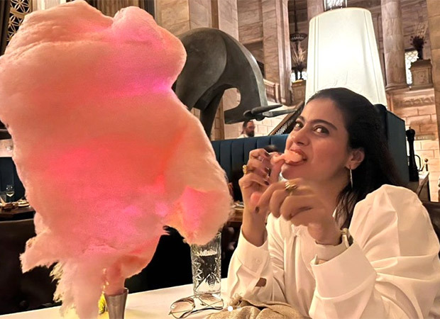 Kajol's inner child takes the lead in cotton candy celebration; see pics