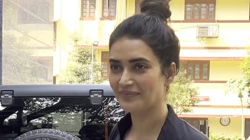 Karishma Tanna’s cute chit chat with paps outside her gym