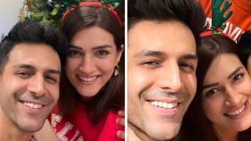 Kartik Aaryan and Kriti Sanon reunite as they spread festive cheer during Christmas 2023 celebrations, see photos