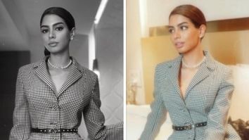 Khushi Kapoor just made a solid fashion statement in gingham blazer and black tulle skirt for Dior event