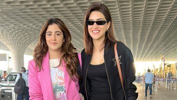 The Stunning Sanon sisters! Kriti & Nupur at the airport