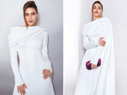 Kriti Sanon begins the week on a monochrome note in an all-white outfit