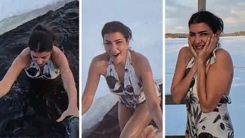 Lakshmi Manchu takes a swim in ice-cold water wearing monokini at minus 15 degrees, watch
