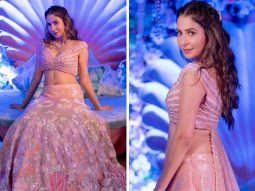 Malvika Raaj stuns in a baby pink lehenga, designed by her sister Sonaakshi Raaj, as she shares glimpses of her underwater-themed mehendi celebration