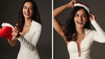 Manushi Chhillar creates monochrome magic in white mini dress worth Rs.1.18 Lakh for christmas