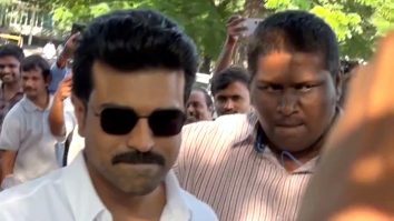 Paps capture a glimpse of Ram Charan as he shines in white