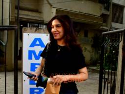 Photos: Bhumi Pednekar and Sonal Chauhan snapped at Kromakay salon in Juhu