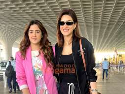 Photos: Kriti Sanon, Nupur Sanon and Varun Dhawan and others snapped at the airport