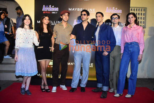 photos suhana khan khushi kapoor agastya nanda and others snapped promoting the archies 1