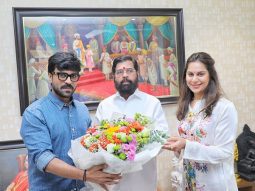 Ram Charan and Upasana meet Maharashtra CM Eknath Shinde; see pics