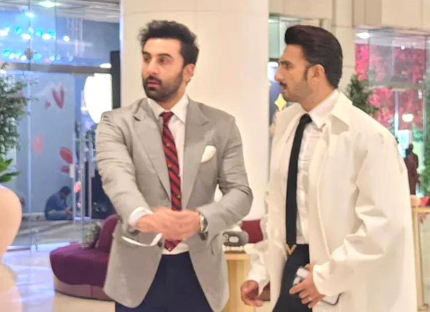 Ranbir Kapoor bumps into Ranveer Singh at The Archies premiere; see pic