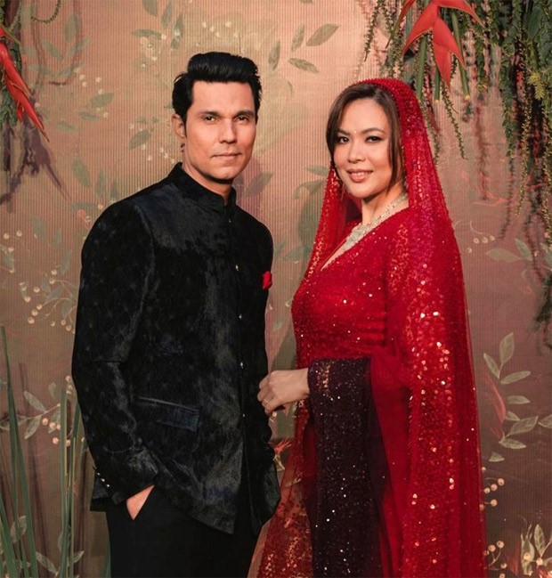 Randeep Hooda and Lin Laishram redefine elegance as they stun in their reception outfits from Rohit Gandhi Rahul Khanna