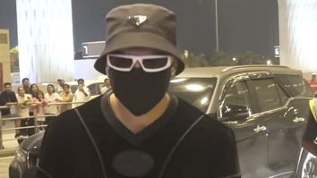Ranveer Singh gets clicked in a white hoodie and funky glasses at the airport