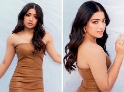 Rashmika Mandanna looks drop dead gorgeous in brown body-con dress for Animal promotions