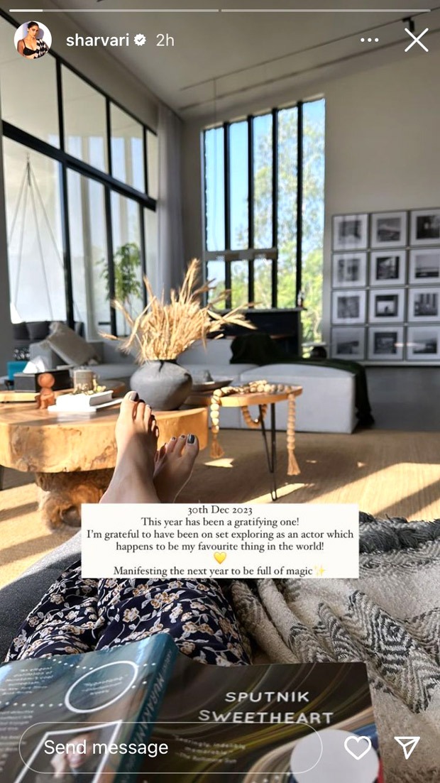 Sharvari calls 2023 “gratifying” in a heartfelt note; says, “Manifesting the next year to be full of magic”