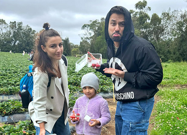 Soha Ali Khan and Kunal Kemmu enjoy strawberry picking season in Australia with daughter Inaaya, ahead of New Years