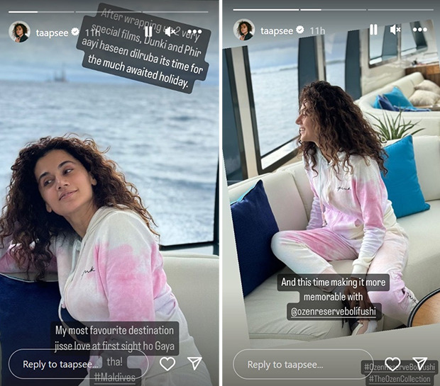 Taapsee Pannu takes a Maldives break after wrapping up Dunki and Phir Aayi Haseen Dillruba; see pics