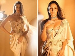 Alia Bhatt stuns in a modern custom-made saree by Anamika Khanna, epitomizing elegance at the Filmfare Awards