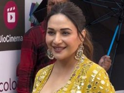 Always so stunning! Madhuri Dixit dressed in a gorgeous yellow outfit