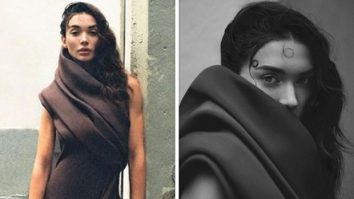 Amy Jackson sums up sass with style in brown structured dress and boots