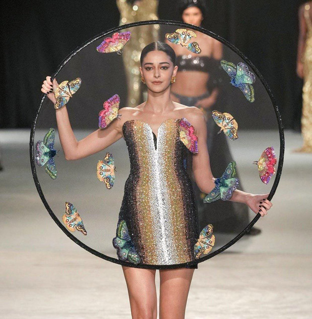Ananya Panday dons mini black dress with butterfly embroidered giant prop at Paris Haute Couture Week 2024 debut for designer Rahul Mishra, watch Ananya Panday dons mini black dress with butterfly embroidered giant prop at Paris Haute Couture Week 2024 debut for designer Rahul Mishra, watch