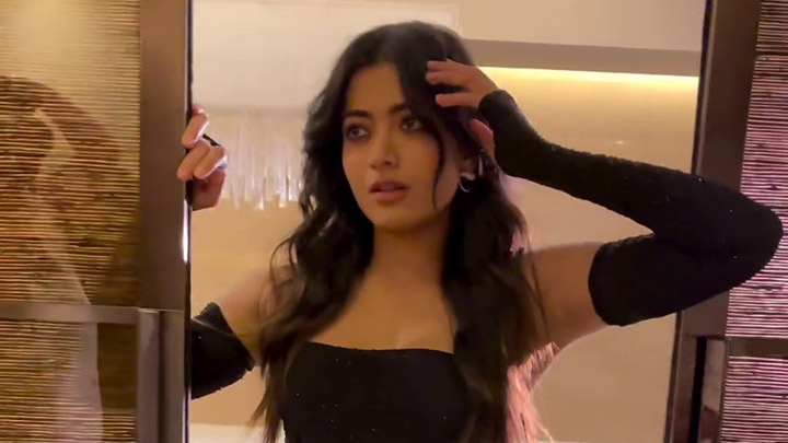 Hot mess! Rashmika Mandanna sizzles in black at Animal Success party