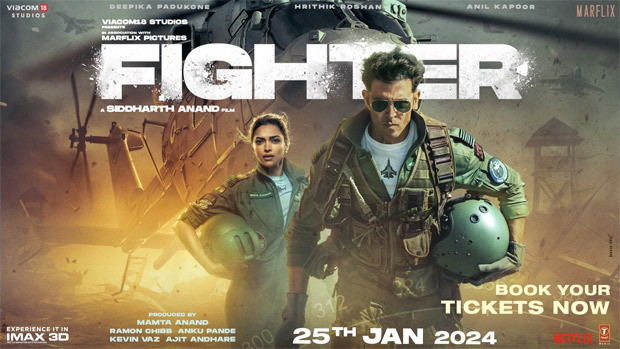 Hrithik Roshan and Deepika Padukone unveil new poster of Fighter, 3 days before release: "Fly. Fight. Protect. Jai Hind"