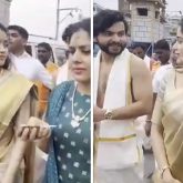 Janhvi Kapoor and Shikhar Pahariya welcome New Year with spiritual bliss at Tirumala temple; watch