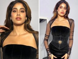 Janhvi Kapoor takes centre stage at the Filmfare Awards donning a captivating black corset co-ord set