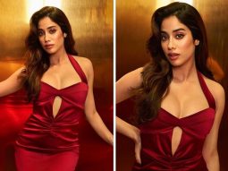 Janhvi Kapoor turns up the heat on the Koffee with Karan 8 couch in a glam red cut-out gown