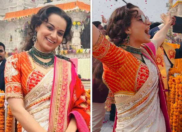 Kangana Ranaut screams ‘Jai Shree Ram’ as the inaugural ceremony of the Ram Mandir commences in Ayodhya
