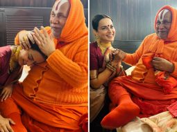 Kangana Ranaut meets Swami Rambhadracharya in Ayodhya ahead of Ram Mandir inauguration; sweeps Hanuman Garhi Temple floor