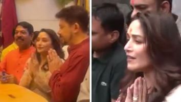 Madhuri Dixit seeks blessings at Siddhivinayak temple before the release of her Marathi production Panchak; watch
