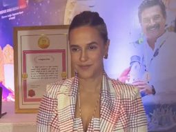 Neha Dhupia strikes a pose for paps as she gets clicked