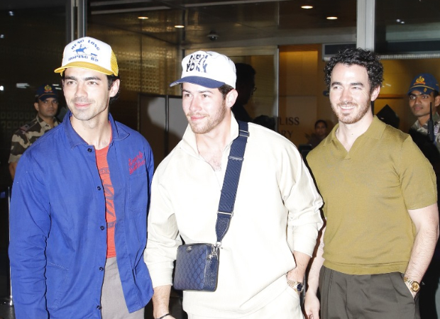 Nick Jonas Joe Jonas And Kevin Jonas Arrive In Mumbai Ahead Of Jonas   Nick Jonas Joe Jonas And Kevin Jonas Arrive In Mumbai Ahead Of Jonas Brothers Lollapalooza India 2024 Performance Priyanka Chopra Excited  