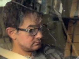 Paps capture Aamir Khan as he drives off in his car