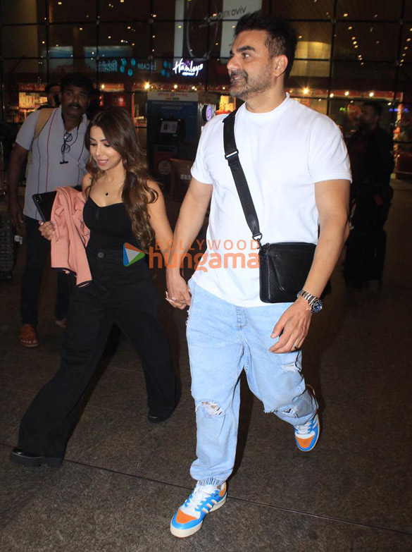 photos arbaaz khan and sshura khan snapped at the airport 1