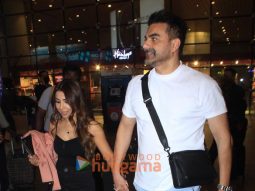 Photos: Arbaaz Khan and Sshura Khan snapped at the airport