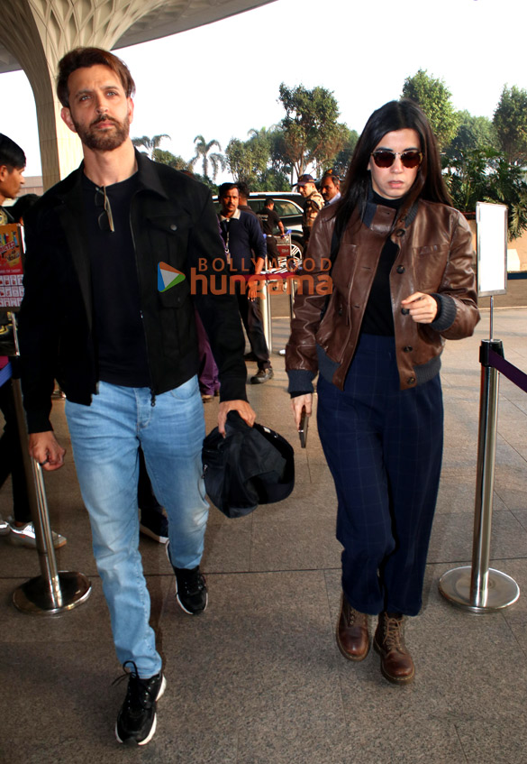Photos: Hrithik Roshan, Saba Azad and others snapped at the airport