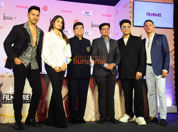 Photos: Janhvi Kapoor, Varun Dhawan, Karan Johar and others attend Filmfare Press Conference