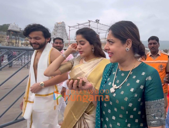 Photos: Janhvi Kapoor seeks blessings at Tirumala with Shikhar Pahariya