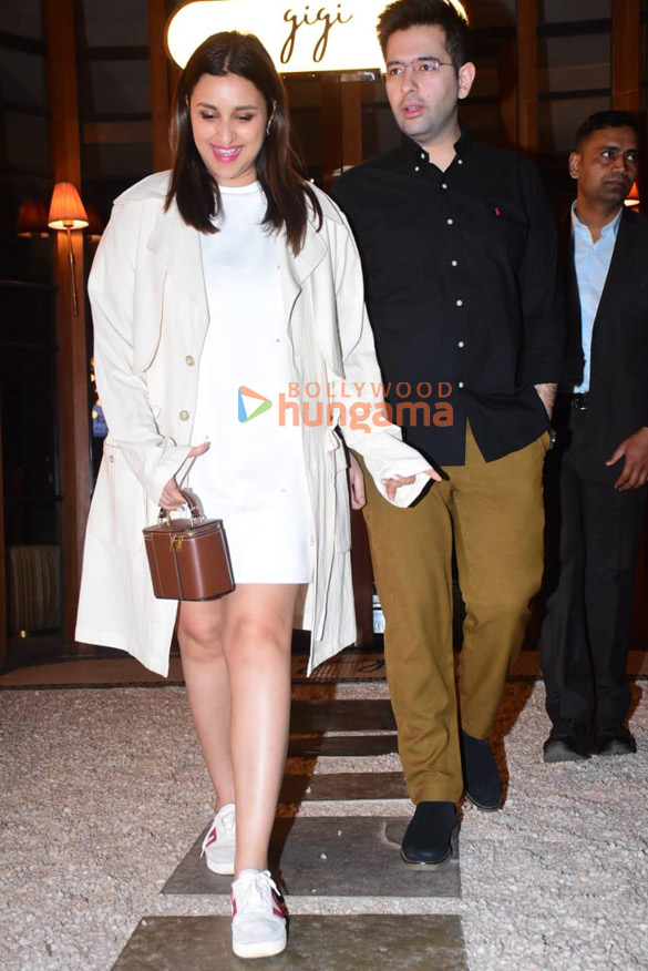 Photos: Parineeti Chopra and Raghav Chadha snapped at Gigi restaurant in Bandra Photos: Parineeti Chopra and Raghav Chadha snapped at Gigi restaurant in Bandra