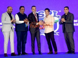 Photos: Sachin Tendulkar attends the announcement of the Indian Street Premier League