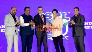 Photos: Sachin Tendulkar attends the announcement of the Indian Street Premier League