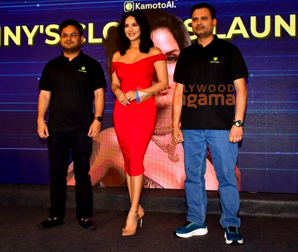 photos sunny leone snapped at the launch of her ai character 3
