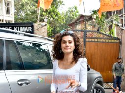 Photos: Taapsee Pannu and Sujoy Ghosh snapped in Juhu