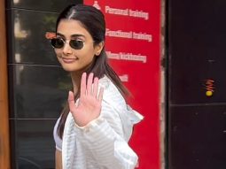 Pooja Hegde greets paps as she gets clicked outside gym