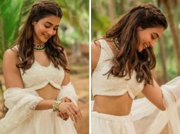 Pooja Hegde is ringing in the wedding season style in an ivory lehenga worth Rs.72,500