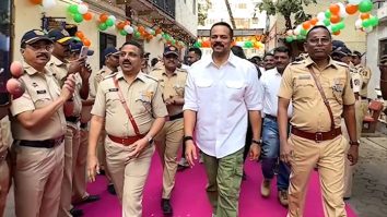 Rohit Shetty hoists the Indian flag on Republic Day at Juhu Police Station