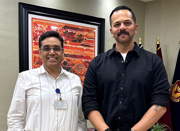 Rohit Shetty meets "Real Hero" of 12th Fail Manoj Kumar; Vikrant Massey REACTS